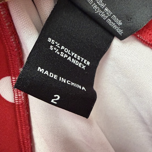 Torrid Disney Minnie Mouse Skirt Skater Polka for Red Scuba W Pockets Size 2X - Picture 4 of 5